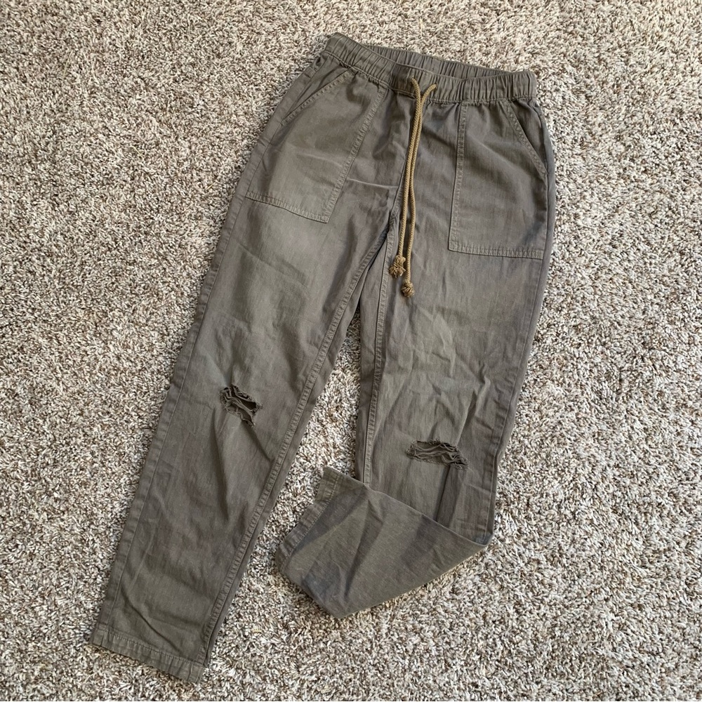 AERIE Casual Gray/Green Pants